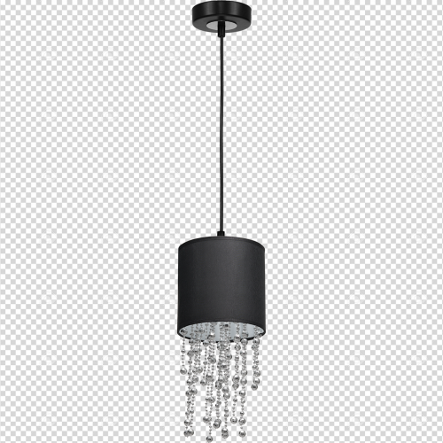 Lampa wisząca ALMERIA BLACK/CHROME 1xE27