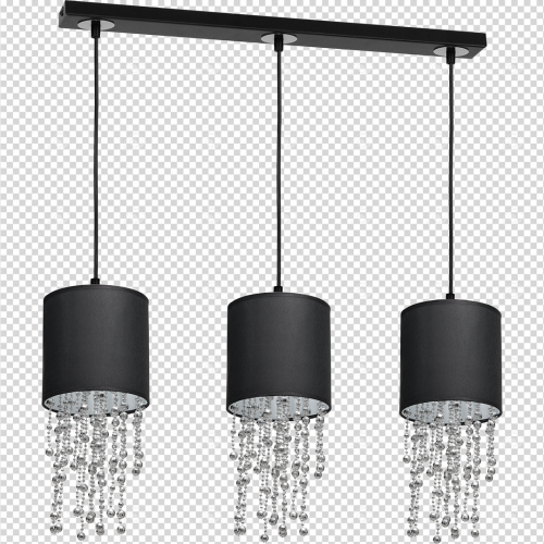 Lampa wisząca ALMERIA BLACK/CHROME 3xE27