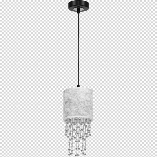 Lampa wisząca ALMERIA SILVER/BLACK 1xE27