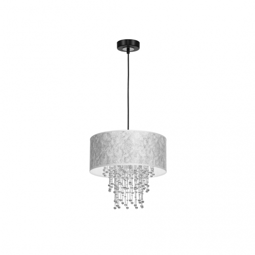 Lampa wisząca ALMERIA SILVER/BLACK 1xE27