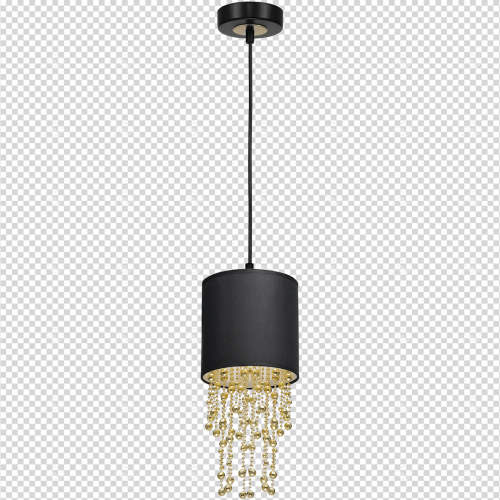 Lampa wisząca ALMERIA BLACK/GOLD 1xE27