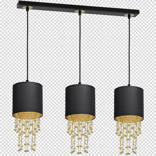 Lampa wisząca ALMERIA BLACK/GOLD 3xE27