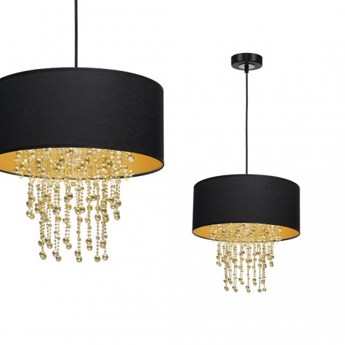 Lampa wisząca ALMERIA BLACK/GOLD 1xE27