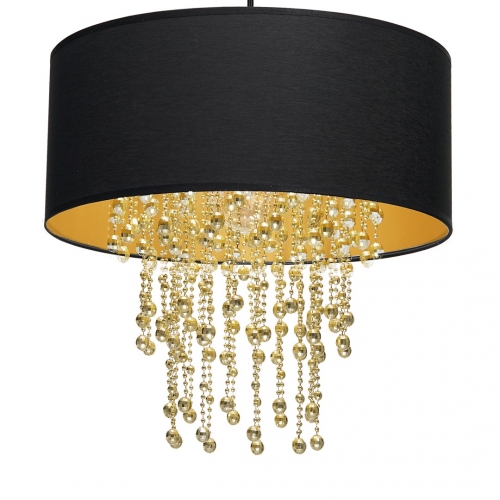 Lampa wisząca ALMERIA BLACK/GOLD 1xE27