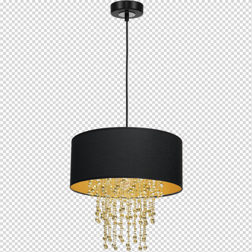 Lampa wisząca ALMERIA BLACK/GOLD 1xE27