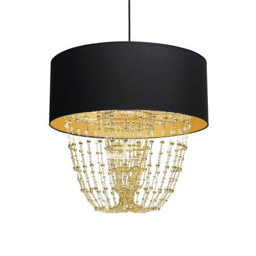 Lampa wisząca ALMERIA BLACK/GOLD 1xE27