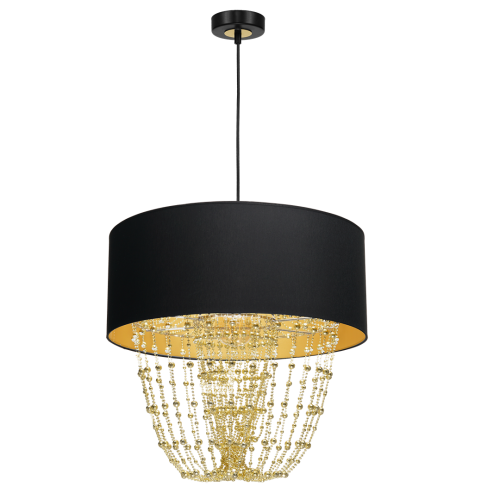 Lampa wisząca ALMERIA BLACK/GOLD 1xE27