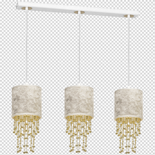 Lampa wisząca ALMERIA WHITE/GOLD 3xE27