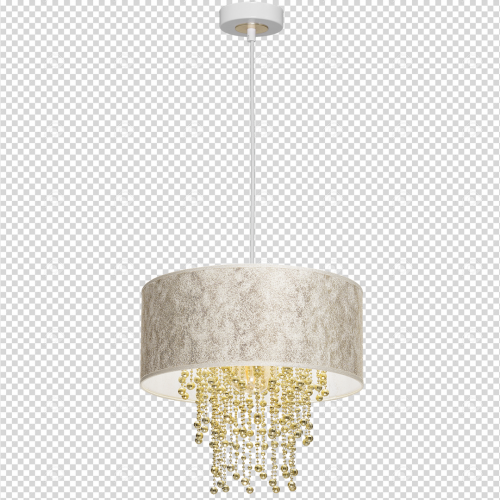 Lampa wisząca ALMERIA WHITE/GOLD 1xE27