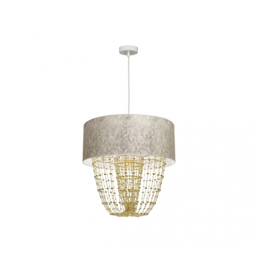 Lampa wisząca ALMERIA WHITE/GOLD 1xE27