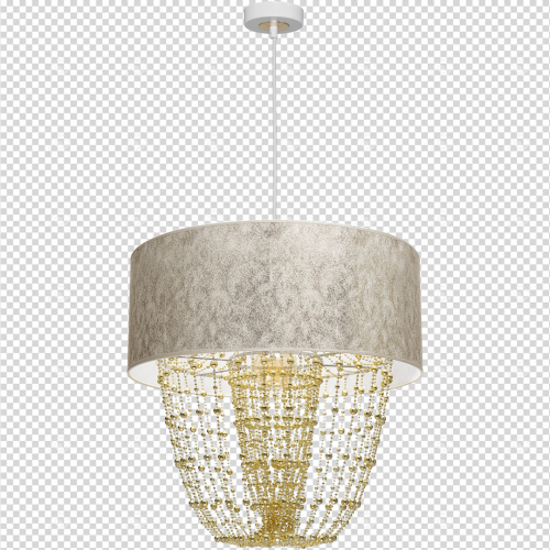 Lampa wisząca ALMERIA WHITE/GOLD 1xE27