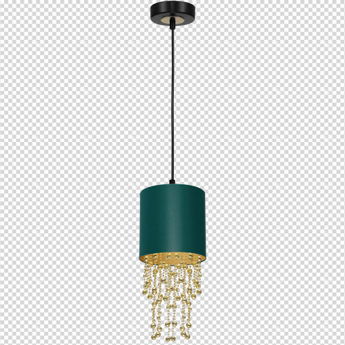 Lampa wisząca ALMERIA GREEN/GOLD 1xE27