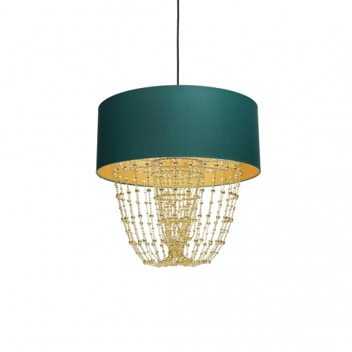 Lampa wisząca ALMERIA GREEN/GOLD 1xE27