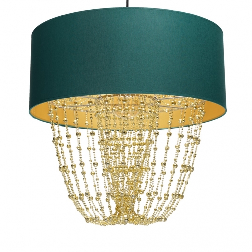 Lampa wisząca ALMERIA GREEN/GOLD 1xE27