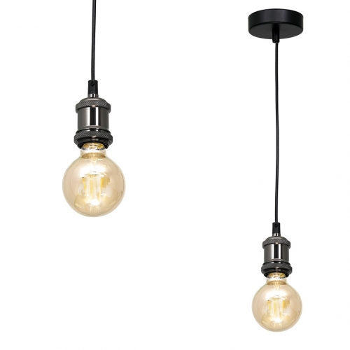 Lampa wisząca EDISON CZARNY 1xE27