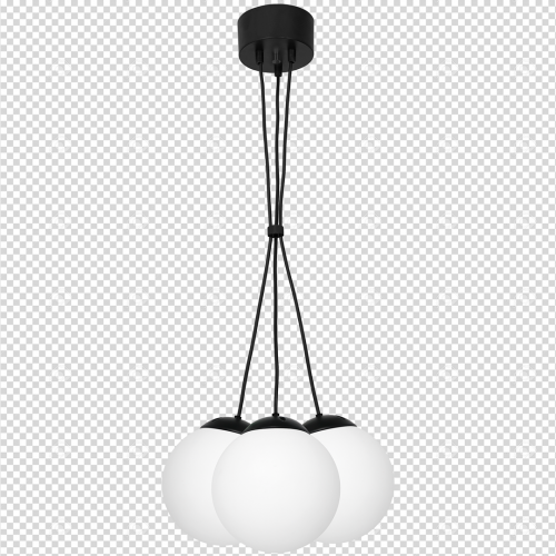 Lampa wisząca LIMA BLACK 3xE14