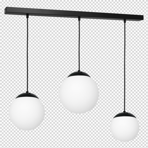 Lampa wisząca LIMA BLACK 3xE14