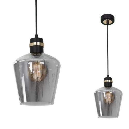 Lampa wisząca RICHMOND BLACK / GOLD 1xE27