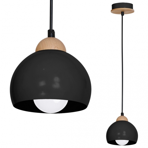 Lampa wisząca DAMA BLACK 1xE27