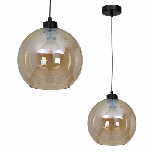 Lampa wisząca SOFIA AMBER 1xE27