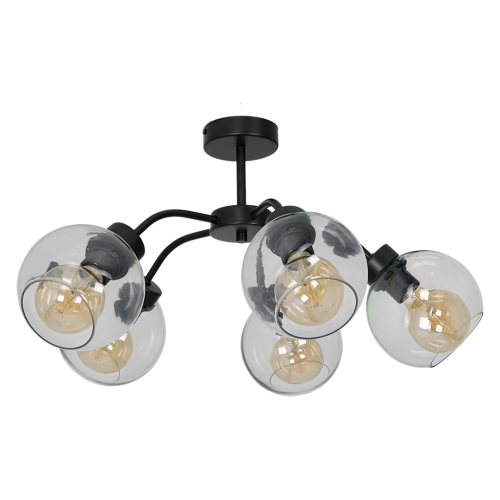 Lampa sufitowa SOFIA CLEAR 5xE27