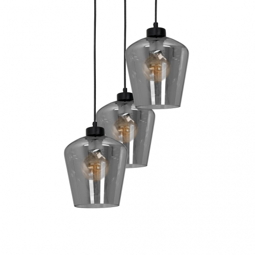 Lampa wisząca SANTIAGO SMOKED 3xE27