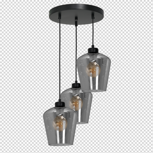 Lampa wisząca SANTIAGO SMOKED 3xE27