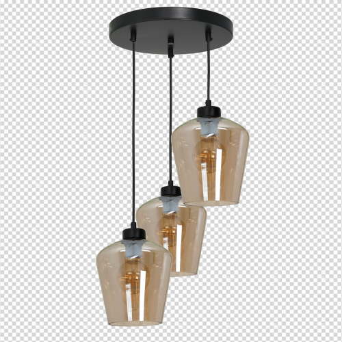 Lampa wisząca SANTIAGO AMBER 3xE27