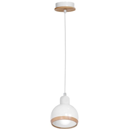 Lampa wisząca OVAL WHITE 1xE27