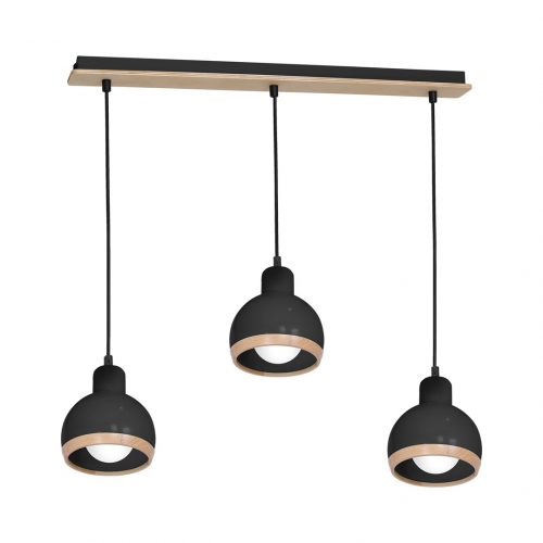 Lampa wisząca OVAL BLACK 3xE27