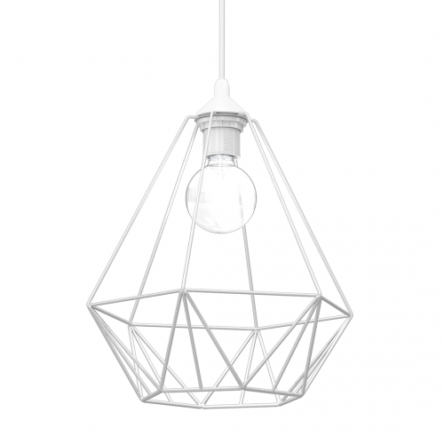 Lampa wisząca BASKET WHITE 1xE27