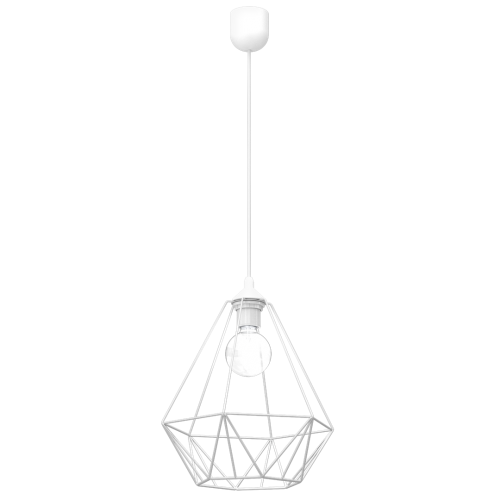 Lampa wisząca BASKET WHITE 1xE27