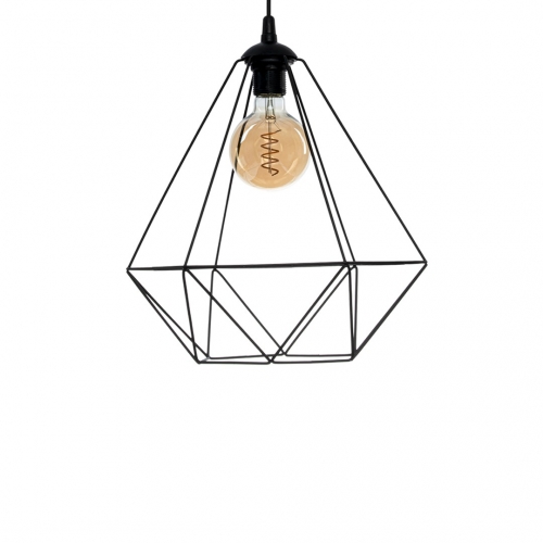 Lampa wisząca BASKET BLACK 1xE27