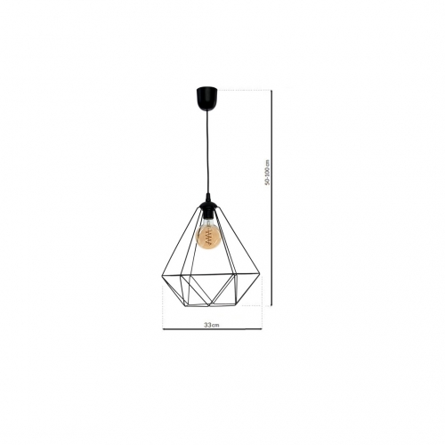 Lampa wisząca BASKET BLACK 1xE27