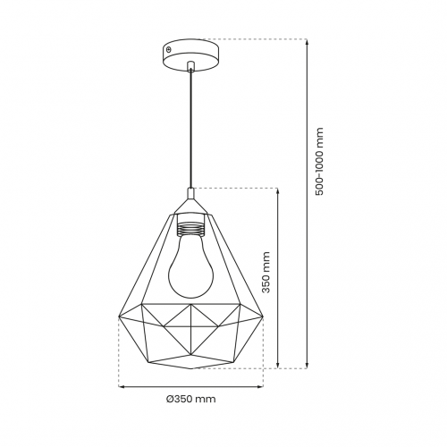 Lampa wisząca BASKET GRAY 1xE27