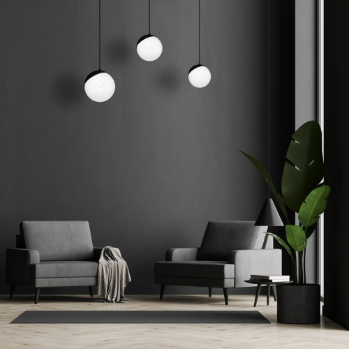 Lampa wisząca SFERA BLACK 3xE14