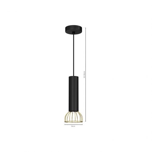 Lampa wisząca DANTE Black/Gold 1x mini GU10