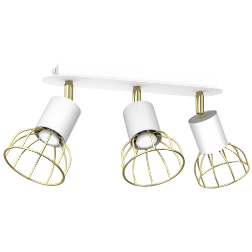 Lampa sufitowa DANTE White/Gold 3x mini GU10