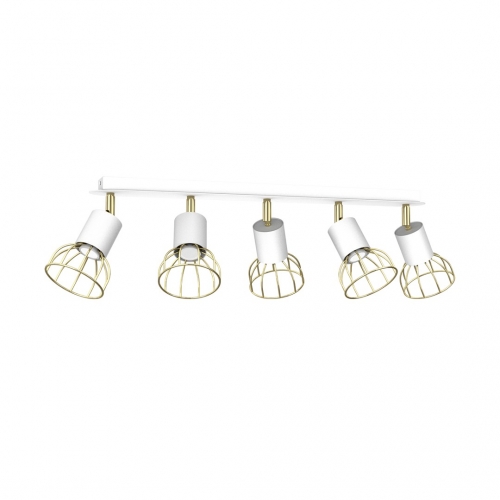 Lampa sufitowa DANTE White/Gold 5x mini GU10