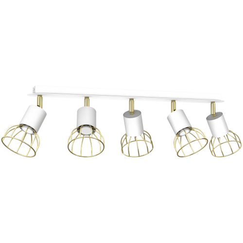 Lampa sufitowa DANTE White/Gold 5x mini GU10