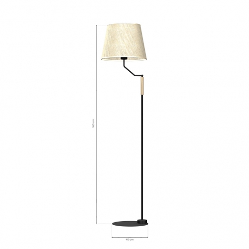 Lampa stojąca ETNA Black 1xE27