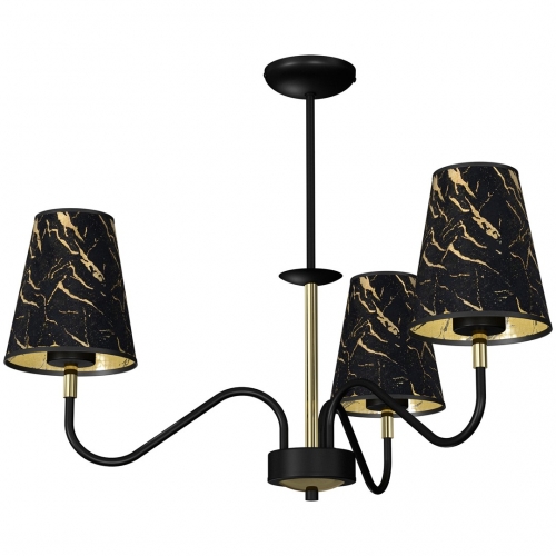 Lampa wisząca HERMES Black/Gold 3xE27