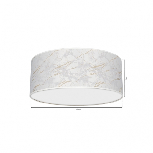 Lampa sufitowa SENSO White/Gold 2xE27 Ø40cm