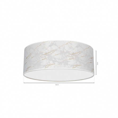 Lampa sufitowa SENSO White/Gold 3xE27 Ø50cm