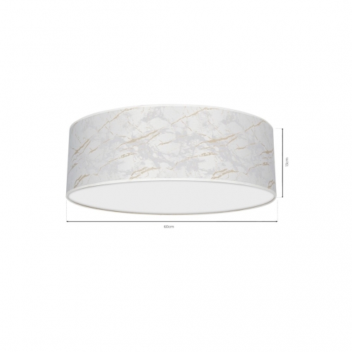 Lampa sufitowa SENSO White/Gold 3xE27 Ø60cm