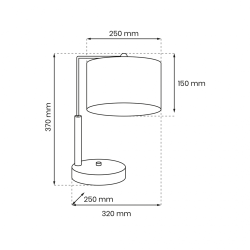 Lampka nocna SENSO White/Gold 1xE27