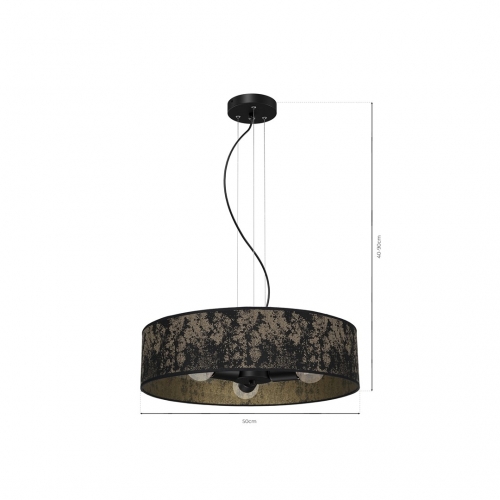 Lampa Wisząca SATINO GOLD 3xE27