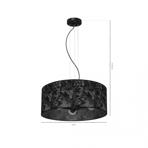 Lampa Wisząca SATINO SILVER 3xE27