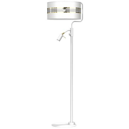 Lampa Podłogowa ULTIMO WHITE 1xE27 + 1xmini GU10