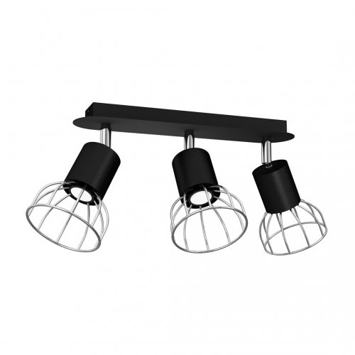 Lampa Sufitowa DANTE BLACK/SILVER 3x mini GU10